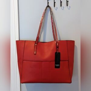 Mondani Red Weekender Tote Bag, NWT
